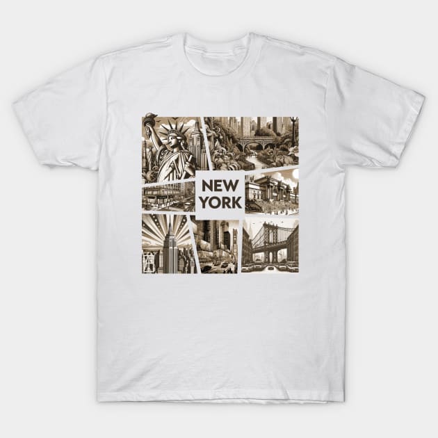 USA CITY - NEW YORK - TRAVEL -2 T-Shirt by ArtProjectShop